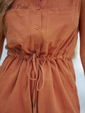 One Piece Orange  Romper For Women